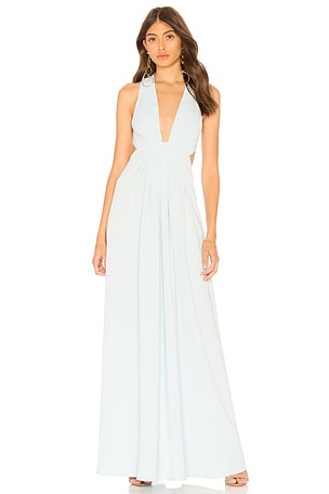 JILL JILL STUART Jill by Jill Stuart Plunging Gown in Bonnie Blue | REVOLVE