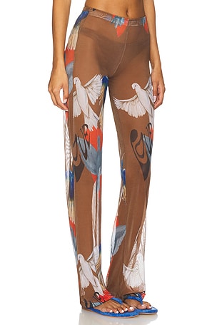 Juliet Johnstone Mesh Pant in Brown