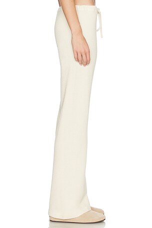Juliet Johnstone Waffle Knit Lounge Pant in Cream