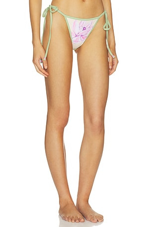 Juliet Johnstone The Bailey String Bikini Bottom in White. Size S. Also