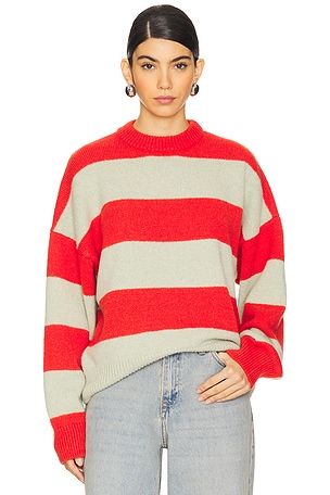 Ganni The Julliard Mohair Sweater in Block Color REVOLVE