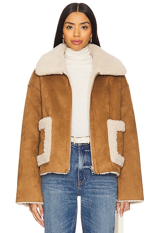 Vera Shearling Aviator Jakke