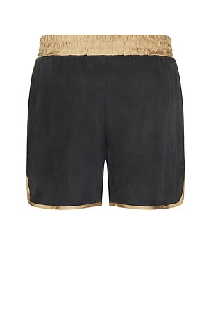 Jungles Scribbles Boxing Shorts in Black
