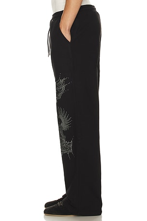Jungles Loud Noises Track Pant in Black