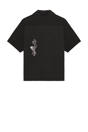 Jungles Life Is Magic Button Up Shirt in Black