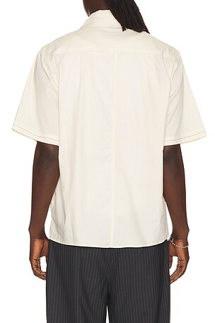 Jungles Fuck All Button Up Shirt in Cream. Size S. Also