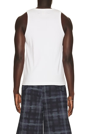 Jungles No Where To Go Tank Tops in White