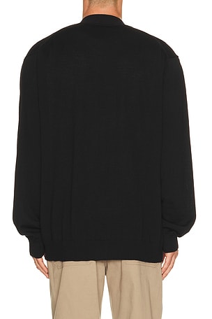 J.Lindeberg Lucas Knitted Cardigan in Black. Size S. Also