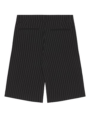Jaded London Pinstripe Goliath Baggy Shorts in Black. Size 36. Also