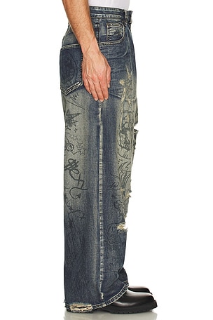 Grafitti Colossus Washed Jeans Jaded London