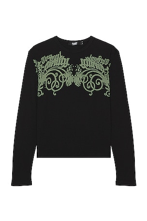 Jaded London Tainted Long Sleeve Tee in Black | REVOLVE