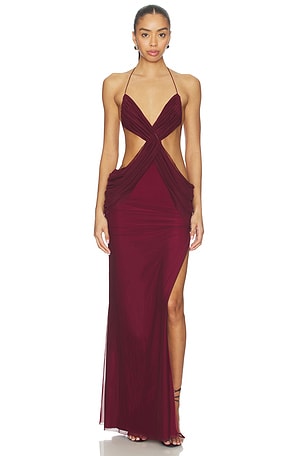 Draped Vida Maxi Dress Jaded London