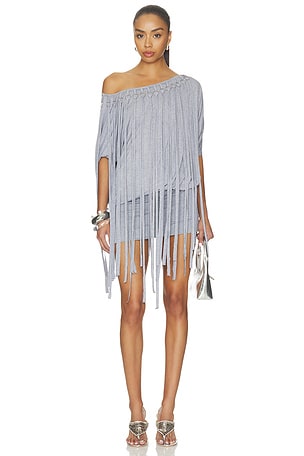 ПЛАТЬЕ OPHIDIAN FRINGE JERSEY MINI Jaded London