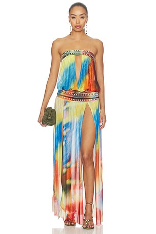 JEWEL BAND DOUBLE SPLIT MAXI  원피스 Jaded London