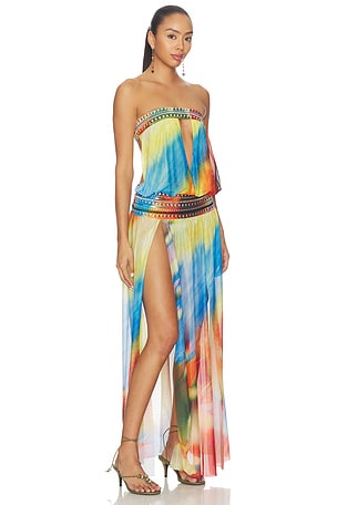Jaded London Jewel Band Double Split Maxi Dress. Size US 8/ UK 12. Also