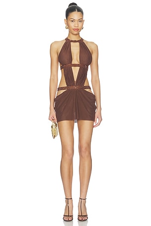 6am Cut Out Mini Dress Jaded London