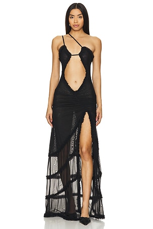 Black Maxi Fatale DressJaded London$130