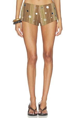 Stripe Mirror Trim Short Jaded London