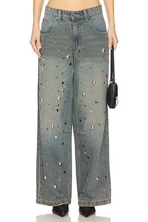 Studded Colossus Wide Leg Jaded London