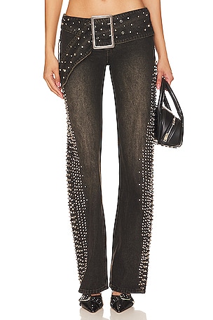 Studded Low Rise Jeans Jaded London