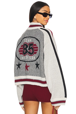 Team 85 Knitted Bomber Jacket Jaded London