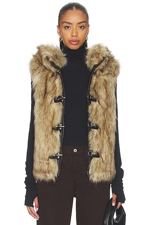 Mendoza Faux Fur Gilet Jaded London