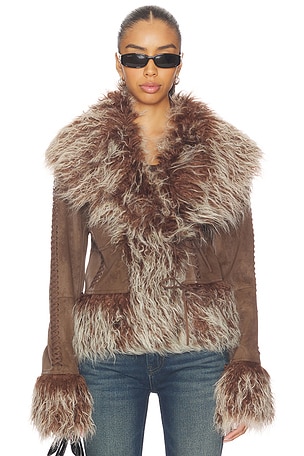 MONGOLIAN FAUX FUR 자켓 Jaded London