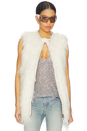 Mongolian Biker Gilet Jaded London