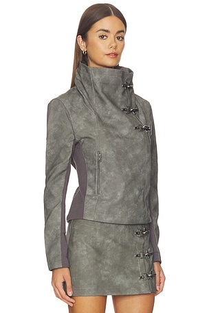 Jaded London BLOUSON FUNNEL NECK en Gris