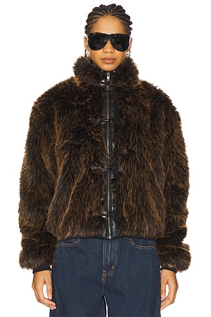 Mendoza Faux Fur Jacket Jaded London