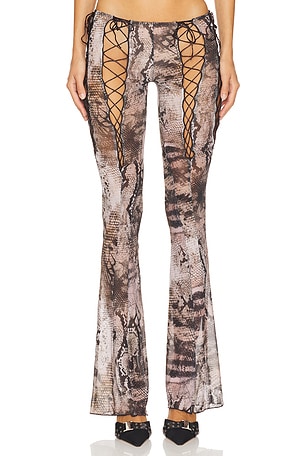 Lace Up Mesh Trousers Jaded London