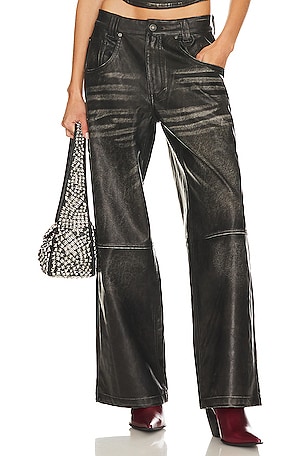 Distressed Faux Leather Colossus Pant Jaded London