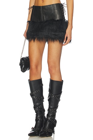 Faux Fur Mini Skirt Jaded London