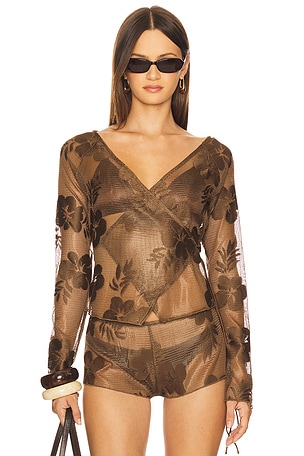 Celina Wrap Top Jaded London
