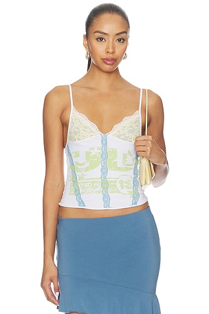 Jersey Cami With Lace Cups Jaded London