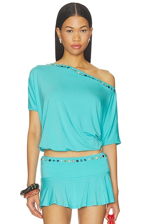 Stud Open Back Top Jaded London