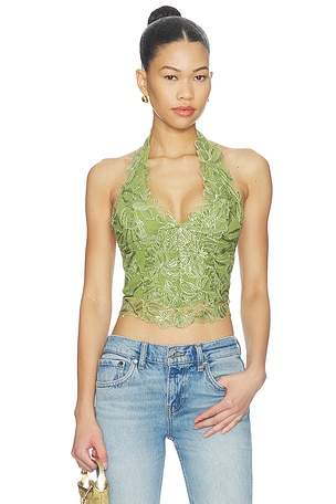 Roswen Lace Corset Top Jaded London