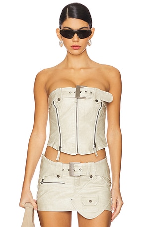 Buckle And Zip Corset Jaded London