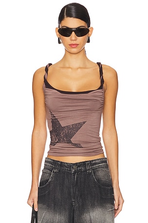 Double Layered Strappy Top Jaded London