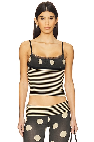 Stripe Ruched Top Jaded London