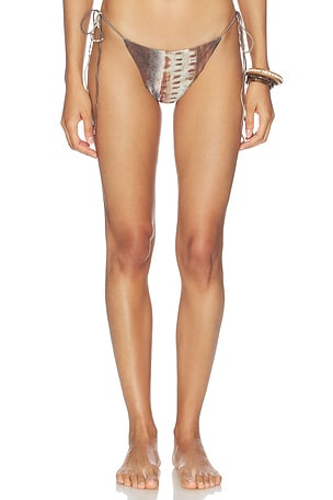 Bikini Bottom With Scarf Overlay Jaded London