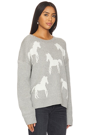 John & Jenn by Line Archie Crew Neck in Light Grey