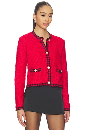 John & Jenn by Line Benedict Cardigan in Red