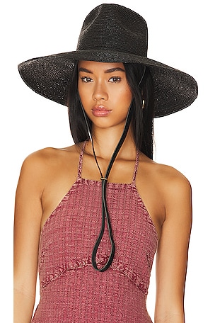 Janessa Leone Kennedy Hat | Black Janessa Leone Kennedy Hat - Black | Garmentory main image 4