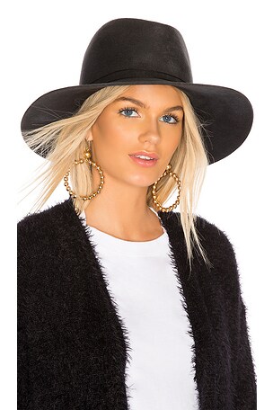 Janessa Leone Blake Fedora in Dark Grey | REVOLVE display picture 1