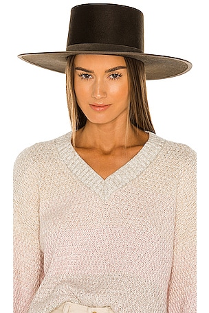 Janessa Leone Harrison Hat in Dark Olive | REVOLVE display picture 1
