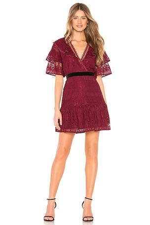 knee length dresses for ladies Joanna Sequin Lace Party Dress main image 1