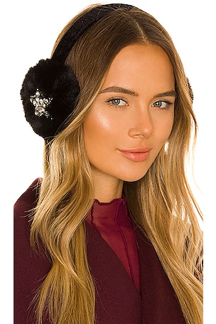 Embellished Faux Fur Ear Muffs jocelyn