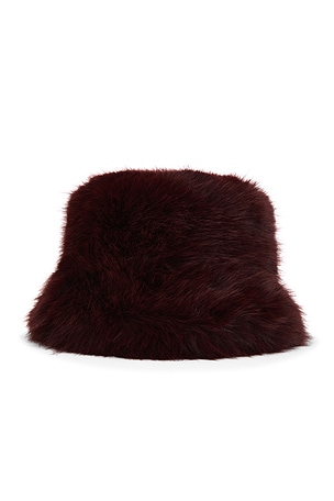 Oversized Faux Fur Bucket Hat jocelyn