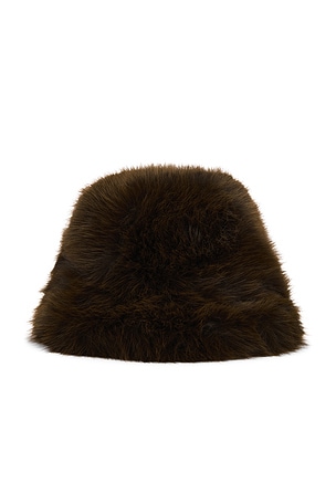 Oversized Faux Fur Bucket Hat jocelyn
